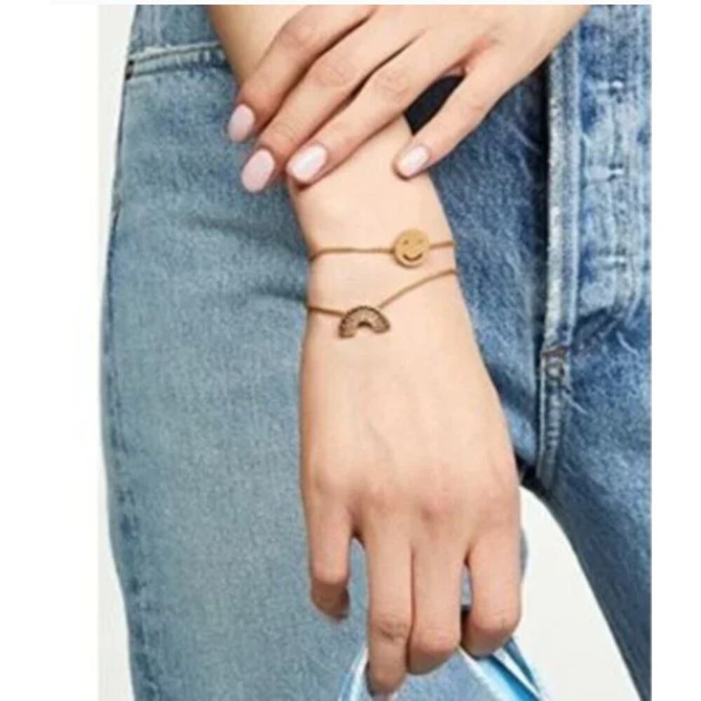 NEW! Madewell Friendship Bracelets in VINTAGE GOLD - Picture 2 of 4